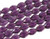 4x6mm Amethyst Glass Faceted Rice About 72 Bead 17" [uc11a20]