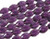6x8mm Amethyst Glass Faceted Rice About 72 Bead 22" [uc12a20]