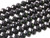 4x3mm Jet Black Glass Faceted Rondelle Beads 15.5" [uc1a2]