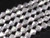 6mm Metallic Silver Glass Faceted Bicone About 50 Bead 11" [uc22b16]