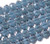 10x8mm Midnight Blue Glass Faceted Rondelle About 36 Bead [uc4a22]