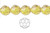 10mm Champagne Glass Faceted Round About 35 Beads [uc9a9]