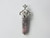 925 Sterling Silver 45mm Rhodonite Healing Crystal Point Pendant [e326]
