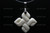 38X38mm Buffalo Bone Carved Designer Bead Pendant [z1429]