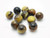 12mm Buffalo Horn Round Beads 10pcs [z1916]