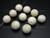 14mm Buffalo Bone Round Beads 5pcs. [z2013]