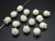 8mm Buffalo Bone Flower Beads 48pcs.