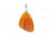 30x36mm Amber Horn Carved Designer Bead Pendant [z5402]
