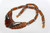 35x38mm Amber Horn Necklace 18" with 925 Silver [z7608]