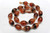 12x18mm Amber Horn Necklace 18" [z7615]