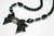 70x50mm Buffalo Horn Onyx Beads 925 Sterling Silver Necklace 18" [z7677]