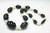 10x15mm & 28x20mm Buffalo Horn & Bone Beads Necklace 18" [z7707]