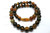 10mm Amber & Buffalo Horn Necklace 18" [z8551]