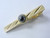12x50mm Hematite 18K Gold Plated Tie Clip [e1508]