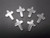 20mm Crystal Cross Pendant Top Drill 6pcs. [e1181]