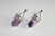 925 Sterling Silver 10x22mm Cape Amethyst Crystal Double Point Healing Pendant [e2225]