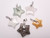 20-25mm Mixing Stones Star Pendant 5pcs. [e1230]
