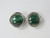 925 Sterling Silver 25mm A Grade Green Malachite Post Earring [e903]