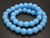 12mm Matte Aqua Quartz Round Beads 15.5" synthetic [12a70m]
