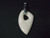 25x35mm Buffalo Bone Triangular Hoop Pendant [e150]