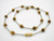 6mm Tiger Eye Necklace 17" [e3013]