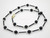 6mm Black Onyx Necklace 17" [e3047]