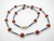 6mm Red Jasper Necklace 18" [e3052]