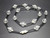 10mm Rec.crystal Necklace 17" [e3113]