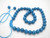 8mm Turquoise Howlite Power Beads Necklace 14"~18" [e3188]