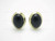 15x20mm Black Onyx Earring With 925 Sterling Silver Gold Filled Setting [e3209]