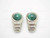 18x30mm Malachite Earring With 925 Sterling Silver Setting [e3234]