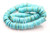 12mm Blue Turquoise Heishi Beads 15.5" stabilized [t3b12h]
