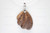 28x36mm Buffalo Bone Designer Bead Pendant, Natural Dyed [z7249]