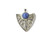 925 Sterling Silver 30x35mm A Grade Lapis Lazuli Pendant [e1142]