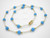 6mm Turquoise Howlite Necklace 18"