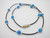 6mm Turquoise Howlite Necklace 18" [e3096]