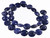 12mm Denim Lapis Puff Coin Beads 15.5" natural [s594]