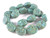 20x22mm Matte Mosaic Turquoise Oval Beads 15.5" stabilized [t261em]