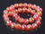 12mm Red Glass Ab Disco Faceted Round Beads 15" [uc10c3]