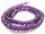 8mm Amethyst Faceted Rondelle Beads 15.5" dyed [h6d11-8]