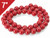 6.2-7mm Red Coral Round Loose Beads About 7" dyed [i8d39]