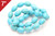 10x14mm Blue Turquoise Rice Loose Beads 7" [it2b10]