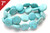 16mm Blue Turquoise Puff Coin Loose Beads 7" [it4b16]