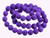 10mm Volcano Purple Lava Round Beads 15.5" dyed [10kp]