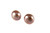 10mm Purple Freshwater Pearl Button Post Earring , AA Grade Lustre [p203m]