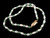 4-5mm Freshwater Pearl + Aventurine Necklace 17" Silver Gold Plated Clasp , A Grade Lustre [p301b]