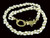 4-5mm 3-Row Freshwater Pearl Necklace 18", 18K G.P.Clasp , A Grade Lustre [p303w]