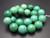 14mm Green Turquoise Round Beads 15.5" stabilized [t1g14]