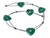 20mm Aventurine Heart Donut Beads 15.5" natural [y930an]