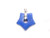 25mm Lapis Howlite Donut Star Pendant [y931fp]